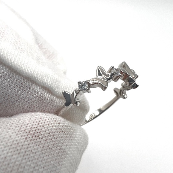 Sale $15 Firm! .925 Sterling Silver Butterfly Ring with Cz Accen… - Picture 15 of 17